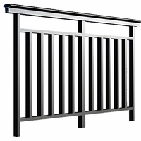 Rampe de pont de balcon en aluminium série 6000 pour décorations extérieures