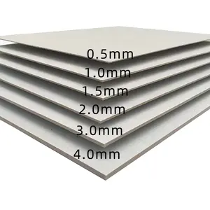 엄밀한 상자 포장 1000gsm 1mm 1.5mm 2mm 두꺼운 회색 마분지 장 종이 회색 마분지