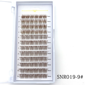 Bán Buôn 3D Fluffy Mắt Lash Cụm Không Có Logo Nhãn Hiệu Riêng DIY Màu Cụm Lông Mi Tùy Chỉnh Neon Lash Cụm - Product Image 5