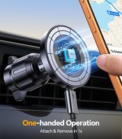 Auto-Handyhalterung mit Magnetischem Drahtlosen Laden, 15W Schnellladung, 3-in-1-Set, Gelenkarm für Lüftungs- und Armaturenbretthalterung, Universell