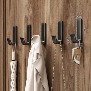 Crochet mural multifonctionnel en aluminium auto-adhésif sans perçage, en forme de <span class=keywords><strong>U</strong></span>, étanche et sans trace, pour manteaux, cuisine, salle de bain - Product Image 1