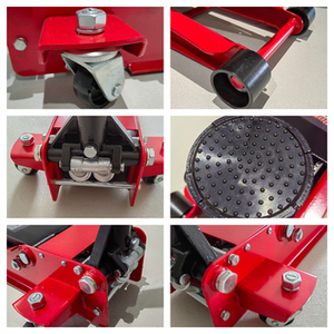 Большой красный высококачественный горизонтальный домкрат для ремонта автомобилей и замены шин, 2Т, 3Т, 4Т, для внедорожников - Product Image 2