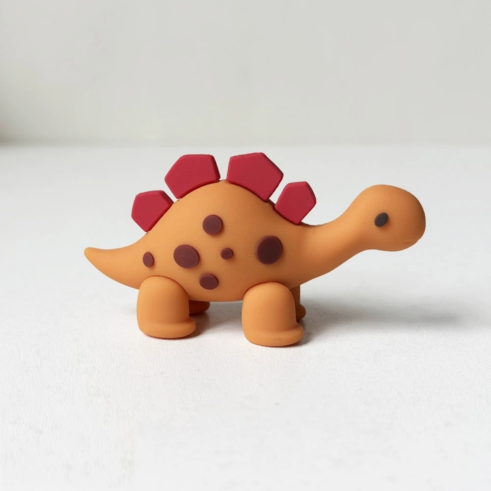 orange 3d dinosaur