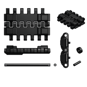 Chaînes de chenilles de remplacement pour moissonneuse-batteuse agricole en acier haute résistance, robuste, CC_416 - Product Image 1