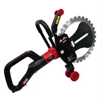 Machine à découper les murs à moteur sans balais, scie circulaire portable pour béton, brique rouge, blocs creux, coupe sans angle mort