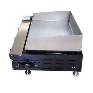 CE LFGB Acier inoxydable 304 Restaurant commercial Plaque chauffante au <span class=keywords><strong>gaz</strong></span> propane à 3 brûleurs Barbecue à dessus plat extérieur <span class=keywords><strong>Plancha</strong></span> au <span class=keywords><strong>gaz</strong></span> français - Product Image 4