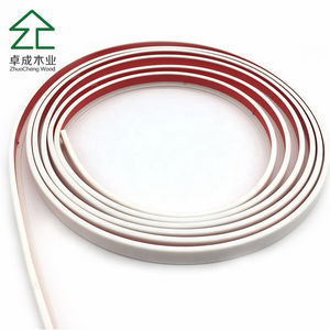 Banda de Borde en Forma de U para Muebles, Tira Adhesiva Decorativa para Muebles, Banda de Borde de <span class=keywords><strong>PVC</strong></span> de <span class=keywords><strong>Color</strong></span> Blanco y Rojo - Product Image 2