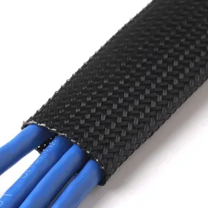 Full Size Hot Sale Flexible PET Braided Cable Management Sleeve For Automotion