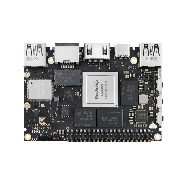 Khadas SBC Edge-V Pro RK3399 With 4G DDR4 + 32GB EMMC5.1 Single Board Computer