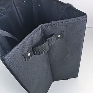 Sacs d'épicerie réutilisables, sacs de courses réutilisables résistants, grands sacs fourre-tout recyclés, pliables avec longues poignées et fond rigide - Product Image 5