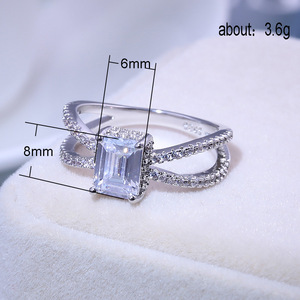 Anello a croce X da donna, minimalista, per uso quotidiano, accessorio di moda - Product Image 6