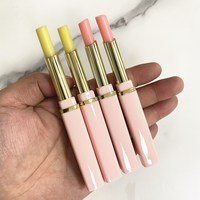 Baume à lèvres rose naturel hydratant végétalien avec Logo personnalisé