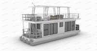 Bateau-maison de luxe en aluminium avec cuisine de 2 chambres et terrasse sur le toit pour entreprise de location de vacances