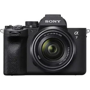 2024-SonyS Alpha 7 IV无反光镜数码相机机身黑色折扣销售，带SEL 28-70毫米变焦镜头