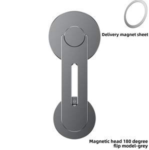 Support de téléphone pliable magnétique double pour bureau et tableau de bord de voiture, idéal pour la navigation transfrontalière - Product Image 6
