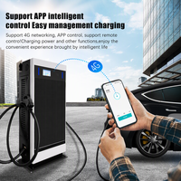 Estación de Carga Rápida para Vehículos Eléctricos de 120kW CCS GBT con Pantalla LED Grande para Estacionamientos Comerciales WrightCharge