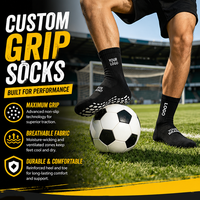 Chaussettes de football personnalisées avec logo, chaussettes de football pour homme, antidérapantes, respirantes, en coton, mi-mollet, chaussettes de sport tricotées avec grip pour l'entraînement au football