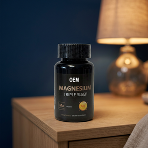 Cápsulas de Glicinato de Magnesio OEM, 60 Unidades, Sin GMO, Alta Absorción, Suplemento Dietético, Apoyo para el Sueño, Gran Venta - Product Image 1