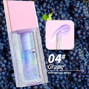 Aceite Labial con Sabor a Frutas y Vegetales, Transparente, en Tubos Cuadrados, Brillo Labial Líquido, Marca Privada - Product Image 5