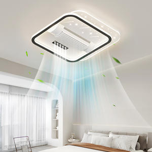 Gran oferta, lámpara LED de espectro completo, material de hierro, dormitorio, luces de techo ultrafinas sin aspas con ventilador - Product Image 3