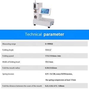JZ202029 Touch Screen <span class=keywords><strong>MIT</strong></span> Papel Dobrável Força <span class=keywords><strong>Tester</strong></span> Folha De Cobre Dobra Resistência <span class=keywords><strong>Tester</strong></span> Papelão Bending Resistência Teste - Product Image 4