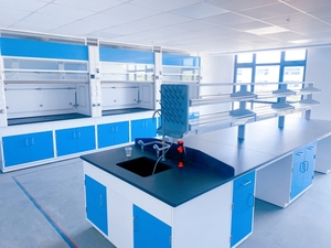 Laboratorium-Eilandtafels Met Gemonteerde Planken Drugsinspectie Laboratoriumbanken Laboratoriummeubilair - Product Image 5