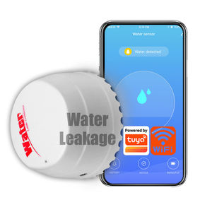 TY-WI-4L Tuya Smart เซ็นเซอร์ตรวจจับน้ำรั่วไหล ระบบตรวจสอบระยะไกลผ่าน WiFi เครื่องตรวจจับระดับน้ำ เซ็นเซอร์ตรวจจับน้ำรั่ว ระบบเตือนภัยด้วยเสียง - Product Image 1