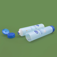 Tubes cosmétiques en plastique PE personnalisés en usine, vides, 55 ml, 60 ml, 65 ml, pour crème pour les mains, lotion corporelle, nettoyant visage