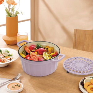 Factory Wholesale No Coating Clay Frying <strong>Pan</strong> Thickened Heat <strong>Preservation</strong> Rectangular Baking <strong>Pan</strong> Pot Cover Wood Hand Grip for - Product Image 4