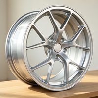 Rines Ligeros Forjados Estilo Y de 17, 18 y 19 Pulgadas, 5x114.3, 5x120, de Aleación de Aluminio Plateado, para Autos de Pasajeros