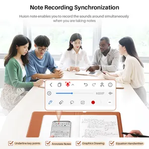 Huion note 2 in 1 notebook digitale intelligente disegno portatile elettronico senza fili formato e-writing notebook X10