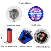 Jouet magique lumineux en plastique écologique avec logo personnalisé OEM, baguette rotative et boule, idéal pour les fêtes, événements, festivals, cadeaux promotionnels et offres spéciales.