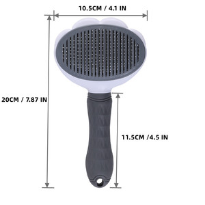 Spazzola per Gatti e Cani con Setole Lunghe o Corte, Spazzola Autopulente per la Rimozione del <span class=keywords><strong>Pelo</strong></span> e la Toelettatura degli Animali Domestici - Product Image 2
