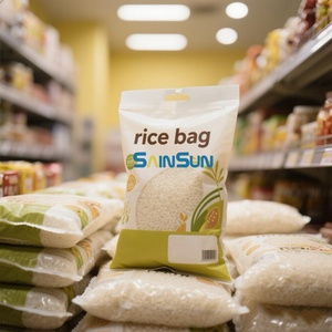 Bolsa de Arroz de Plástico Laminado a Precio de Fábrica |   Bolsa de Fondo Plano con Logotipo Personalizado para Envasado de 1 kg, 5 kg y 10 kg - Product Image 4