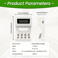 Chargeur rapide Ni-MH OEM avec affichage numérique, compatible avec les piles Ni-MH / Ni-Cd 9V, AAA, AA, C, D | Best-seller 2026
