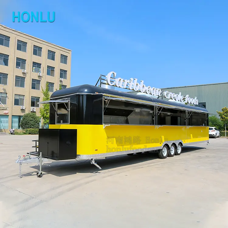 Remolque de comida personalizado multifuncional, camión Hl, listo para la entrega, diseño de quiosco de comida al aire libre