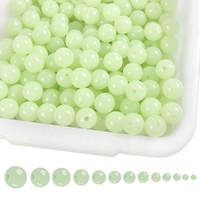 Palmer Dur lueur dans le noir perles de pêche couleur verte spéciale lumo perle forme ronde perles lumineuses accessoires de pêche