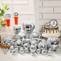 Vente en gros de boules disco géantes argentées et noires de 10 cm, 20 cm, 30 cm, 40 cm, 50 cm, 60 cm, 80 cm, 100 cm pour la décoration