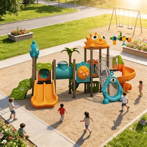 Tobogán de Plástico Rotomoldeado para Exteriores, para Hoteles, Resorts y Playas, con Protección UV, Certificado CE - Product Image 2