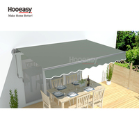 Auvent rétractable Hooeasy pour terrasse de jardin en aluminium, auvent de caravane, auvent de toit pliable