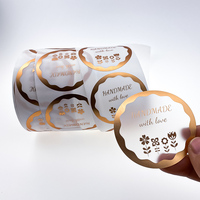 Autocollants personnalisés en vinyle auto-adhésif à gratter avec estampage à chaud en feuille d'or pour étiquettes cosmétiques de parfums et huiles essentielles en roll-on