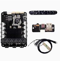 Carte amplificateur Bluetooth trois canaux DSP2.1 50W*2+100W Module amplificateur Basse puissante HiFi Qualité audiophile avec bouton de réglage