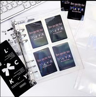 Wenshun A5 A6 Classeur à 6 anneaux en PVC transparent avec bouton-pression, style classeur à feuilles mobiles, logo personnalisé pour journal de budget