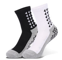 Logo personnalisé Chaussettes de football Running Crew en nylon blanches et athlétiques pour hommes