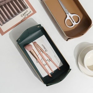 Custom Logo PU Leather <b>Storage</b> Baskets Multipurpose Home Decorative Organizer with Detachable Functional Design Rectangle Shape - Product Image 3