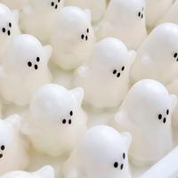 Jouets anti-stress de la série Halloween, jouet à presser artisanal, boule moelleuse et craquante en forme de fantôme d'Halloween