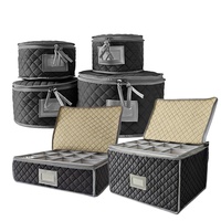 6 pièces de boîtes de rangement pour outils en tissu carrées, pliables, écologiques et classiques