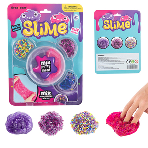 Masilla de burbujas con cuentas de tubo y cristal, mezcla con purpurina y cuentas de espuma para niños mayores de 3 años - Product Image 3