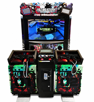 Machine d'arcade de tir à monnayeur d'occasion en métal 110/220V pour 2 joueurs, équipement de jeu d'arcade commercial