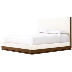 Meubles de chambre à coucher de luxe au design moderne personnalisable, lit double en bois de chêne massif - Product Image 6